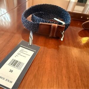 NWT Vineyard Vines Navy and Brown Belt